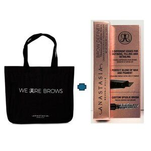 ✨ Anastasia Brows 2-Piece Bundle — Tote + Brow Definer - Dark Brown✨